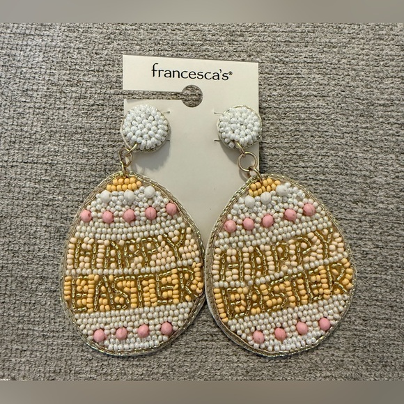 Francesca's Collections Easter Beaded Earrings - Picture 1 of 5